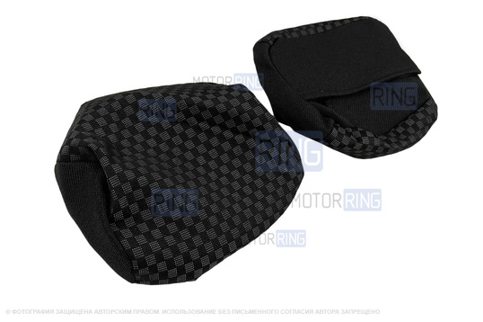 Обивка (не чехлы) сидений Recaro (черная ткань, центр Ультра) для ВАЗ 2111, 2112, Лада Приора хэтчбек, универсал