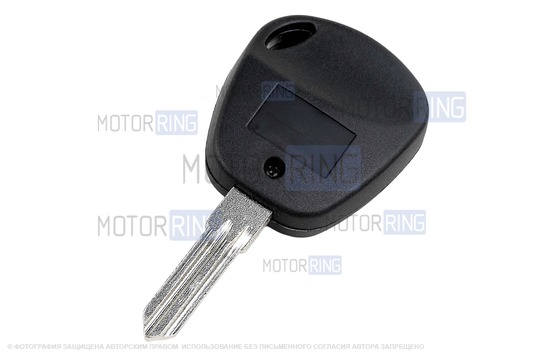 Штатный ключ замка зажигания Норма с алюминиевым чехлом (текстура черного карбона) для Лада Приора, Калина, Калина 2, Гранта, Гранта FL до 2019 г.в. и с 2023 г.в., Датсун