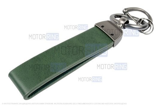 Штатный ключ замка зажигания Норма с алюминиевым чехлом (зеленый с текстурой кожи) для Лада Приора, Калина, Калина 2, Гранта, Гранта FL до 2019 г.в. и с 2023 г.в., Датсун