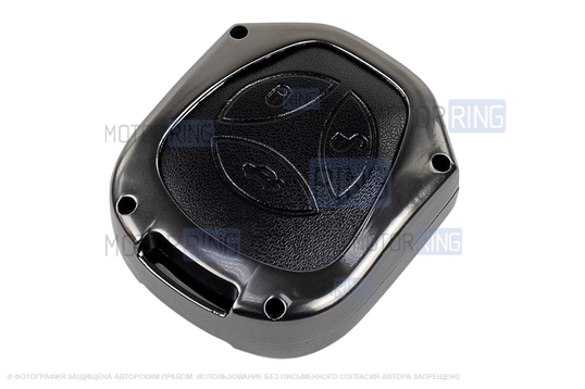 Ключ замка ажигания Норма, обучающий ключ с чипом и алюминиевый чехол (черный с текстурой кожи) для Лада Приора, Калина, Калина 2, Гранта, Гранта FL до 2019 г.в. и с 2023 г.в., Датсун