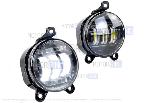 Диодные ПТФ Sal-Man 30W 2800lux для Лада Приора, Шевроле Нива с 2009 года, Лада Нива 2123, ГАЗ Газель_1