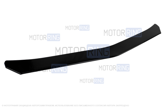 Нижняя накладка (сплиттер) переднего бампера Sal-Man в стиле БМВ черный лак универсальная