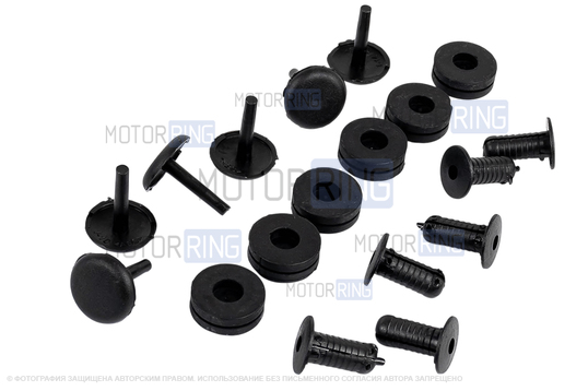 Обивка капота Технологии Будущего с крепежом для Лада Нива Легенд