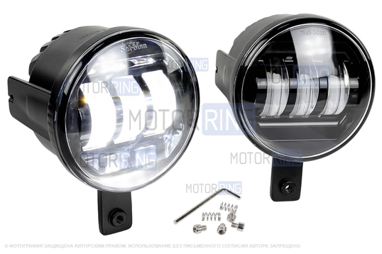 Диодные ПТФ Sal-Man 50W 4600lux 3 линзы для Hyundai ix35, Tucson 2_1