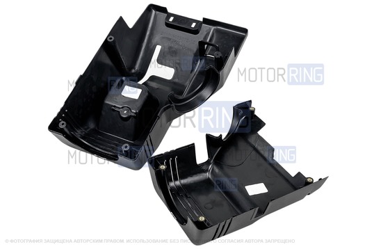 Кожух рулевой колонки нового образца с винтами и пыльниками подрулевых переключателей под старую панель для ВАЗ 2110-2112