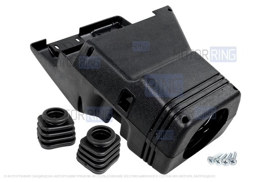 Кожух рулевой колонки старого образца с винтами и пыльниками подрулевых переключателей для ВАЗ 2110-2112 со старой панелью_1