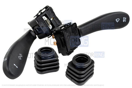 Комплект подрулевых переключателей нового образца с пыльниками (без провода) для ВАЗ 2108-21099, 2110-2112, 2113-2115, Шевроле Нива, Лада Нива Тревел_1