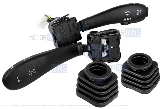 Подрулевые переключатели с проводом и пыльниками для ВАЗ 2110-2112, Лада Приора, Калина, Гранта, Нива Тревел, Шевроле Нива_1