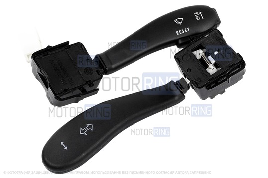 Подрулевые переключатели с проводом и пыльниками для ВАЗ 2110-2112, Лада Приора, Калина, Гранта, Нива Тревел, Шевроле Нива