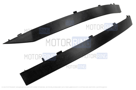 Нижние защитные накладки бампера (реснички) для Лада Приора SE, Приора 2