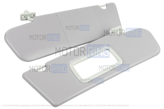 Солнцезащитные козырьки с зеркалом для Шевроле Нива, Лада Нива Тревел_1