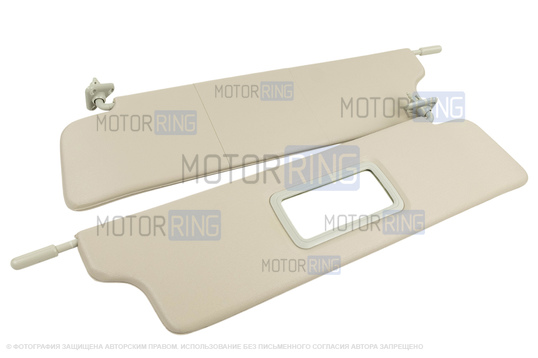 Солнцезащитные козырьки с зеркалом для Лада 4х4 (Нива) 1993-2019 г.в._1