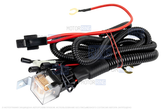 Проводка штатного подключения звукового сигнала SEM-ALI (135, 140, 145) с реле для ВАЗ 2108-21099, 2110-2112, 2113-2115, Лада Калина, Калина 2, Гранта, Гранта FL, Приора, Веста, Веста NG, Нива 4х4, Нива Легенд, Нива Тревел, Шевроле Нива