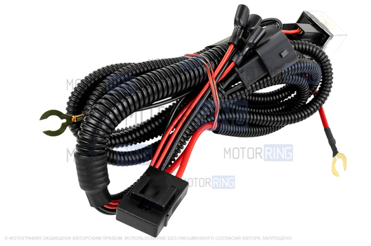 Проводка штатного подключения звукового сигнала SEM-ALI (135, 140, 145) с реле для BMW 2 поколения