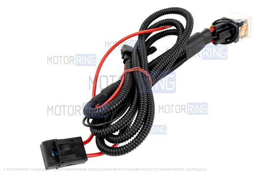 Рожковый воздушный звуковой сигнал SEM-ALI 140 c проводкой штатного подключения для Honda 2 поколения