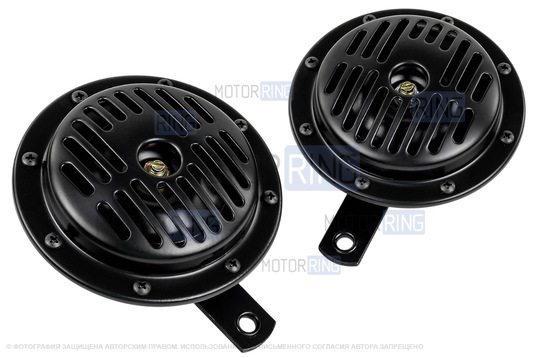 Дисковый воздушный звуковой сигнал SEM-ALI 135 c проводкой штатного подключения для Renault, Citroen, Peugeot 1 поколения