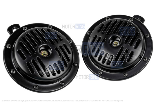 Дисковый воздушный звуковой сигнал SEM-ALI 135 c проводкой штатного подключения для Chevrolet, Nissan, Opel, Volvo 2 поколения, Ford 1 и 2 поколений