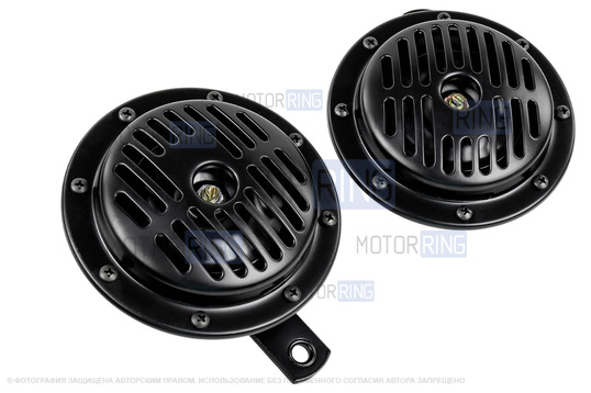 Дисковый воздушный звуковой сигнал SEM-ALI 135 c проводкой штатного подключения для Honda 2 поколения