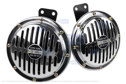 Дисковый воздушный звуковой сигнал SEM-ALI 145 c проводкой штатного подключения для Honda 2 поколения