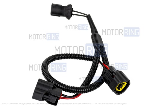 Рупорный воздушный звуковой сигнал SEM-ALI 133 c проводкой штатного подключения для KIA, Hyundai 1 поколения