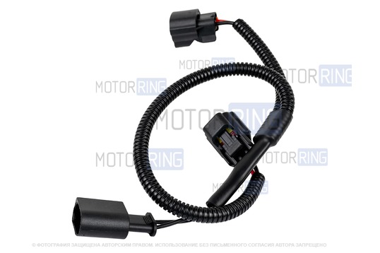 Рупорный воздушный звуковой сигнал SEM-ALI 133 c проводкой штатного подключения для Skoda, Volkswagen 1,2 поколений, Audi, Seat, Mercedes-Benz 2 поколения