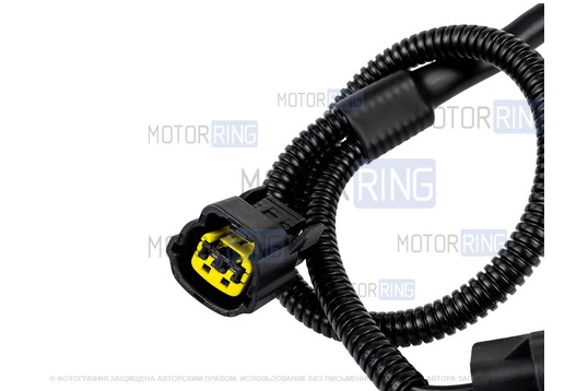 Рупорный воздушный звуковой сигнал SEM-ALI 133 c проводкой штатного подключения для Skoda, Volkswagen 1,2 поколений, Audi, Seat, Mercedes-Benz 2 поколения