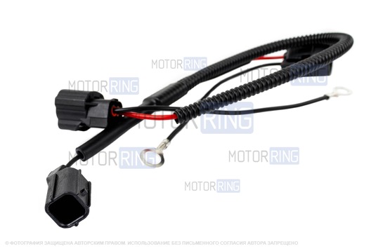 Рупорный воздушный звуковой сигнал SEM-ALI 133 c проводкой штатного подключения для Honda 1 поколения