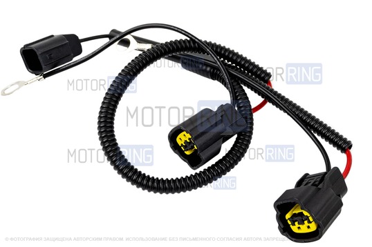 Рупорный воздушный звуковой сигнал SEM-ALI 133 c проводкой штатного подключения для Honda 1 поколения