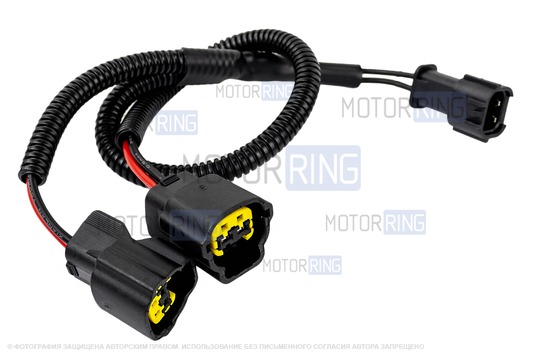 Рупорный воздушный звуковой сигнал SEM-ALI 133 c проводкой штатного подключения для KIA, Hyundai 2 поколения