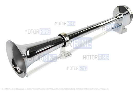 Рожковый воздушный звуковой сигнал SEM-ALI 140 c проводкой штатного подключения для Mazda 1 и 2 поколений, Mitsubishi 2 поколения, Волга