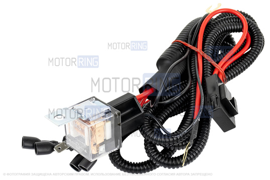 Дисковый воздушный звуковой сигнал SEM-ALI 145 c проводкой штатного подключения для Mazda 1 и 2 поколений, Mitsubishi 2 поколения, Волга