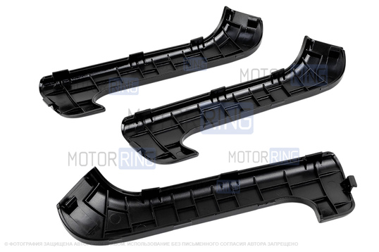 Облицовки рукояток пассажирских дверей черный лак для Лада Гранта, Гранта FL, Калина 2, Датсун