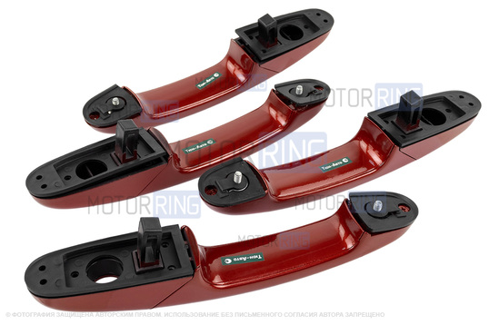 Евроручки дверей Тюн-Авто окрашенные в цвет Калина (104) для Лада Калина, Калина 2, Гранта