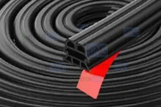 Универсальный 6-камерный уплотнитель дверей, капота, багажника Деталиус длиной 12 метр для Лада и иномарок_1