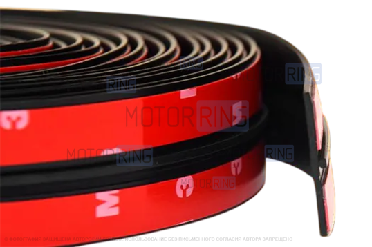 Универсальный Т-образный уплотнитель Деталиус 19мм между лобовым стеклом и крышей_1