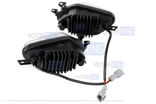 Диодные ПТФ Sal-Man 50W 4600lux 6000К 3 линзы для Daewoo Nexia 1995-2008 г.в.