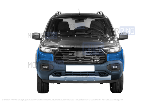 Передний окрашенный бампер (голый) образца 2026 года для Лада Нива Тревел рестайлинг_1