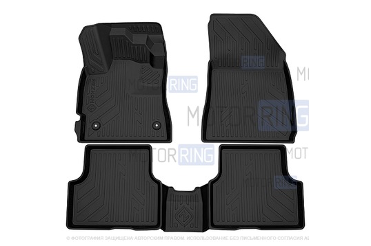 Полиуретановые салонные ковры Rezkon S-style для Лада Искра_1