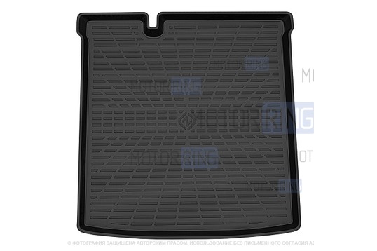 Полиуретановый ковер багажника Rezkon X-series для Лада Искра SW_1