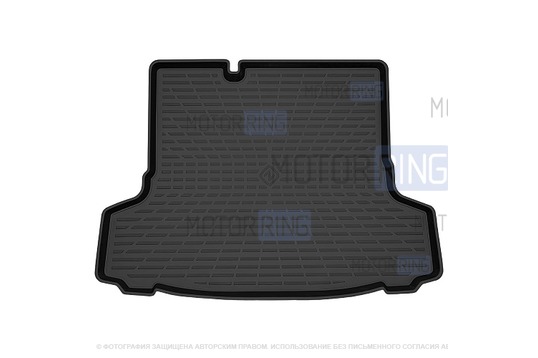 Пластиковый ковер багажника Rezkon X-series для Лада Искра седан_1