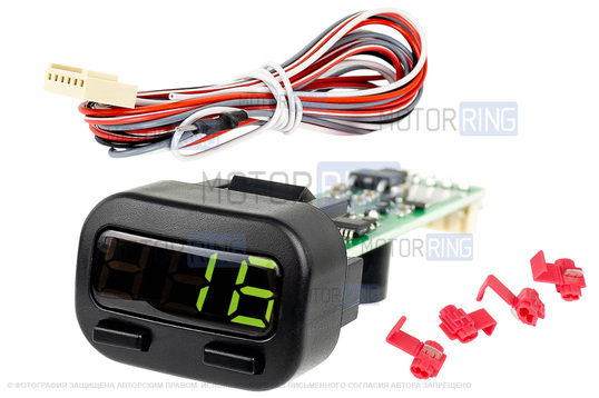 Бортовой компьютер ШТАТ Х1-M Универсал вместо заглушки кнопки для ВАЗ 2108-21099, 2110-2112, 2113-2115, Лада Калина, Шевроле Нива