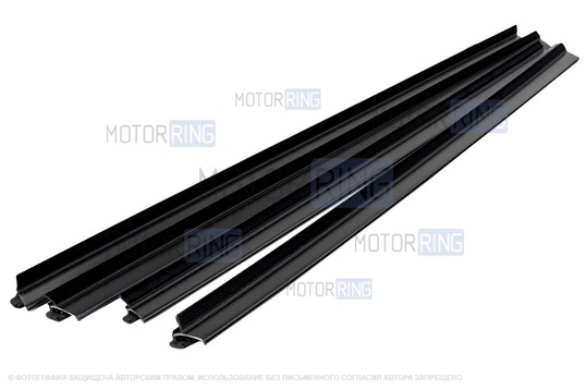 Комплект наружных бархоток с литыми наконечниками и двойной лапкой для Лада Приора седан, хэтчбек_1