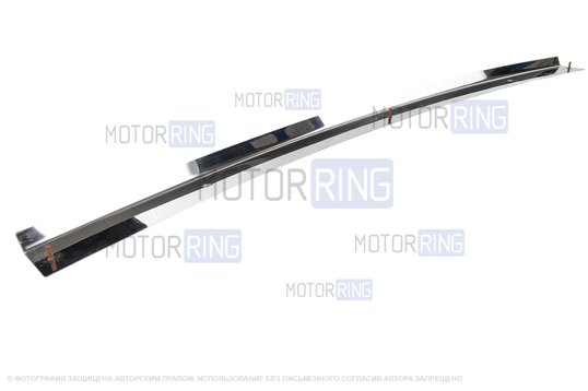 Накладка переднего бампера (сабля) из нержавеющей стали для ВАЗ 2107