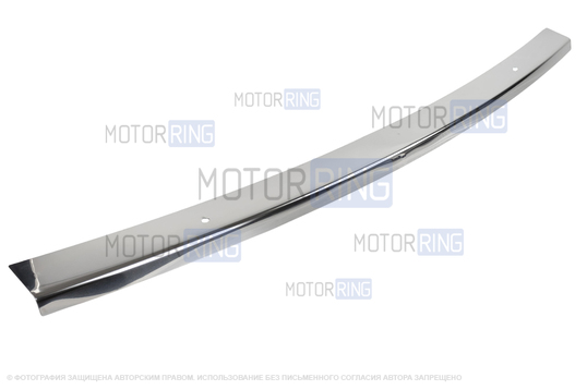 Накладка переднего бампера (сабля) из нержавеющей стали для ВАЗ 2107