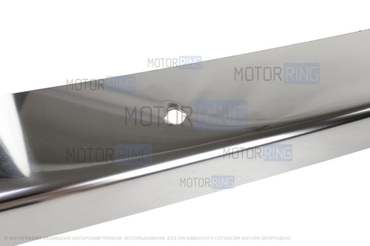 Накладка переднего бампера (сабля) из нержавеющей стали для ВАЗ 2107