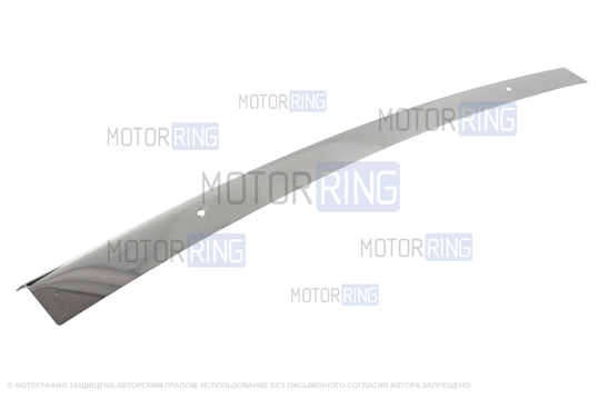 Накладка переднего бампера (сабля) из нержавеющей стали для ВАЗ 2107
