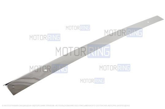 Накладка заднего бампера (сабля) из нержавеющей стали для ВАЗ 2107