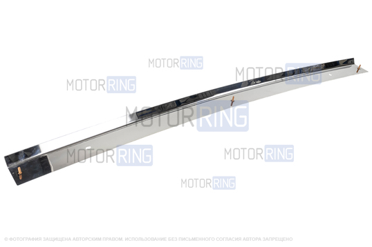 Накладки переднего и заднего бамперов (сабли) из нержавеющей стали для ВАЗ 2107