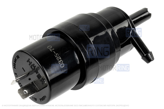 Насос омывателя HOFER для ВАЗ 2108-21099, 2110-2112, 2113-2115, Лада Калина, Гранта, Приора, Нива Тревел, Шевроле Нива