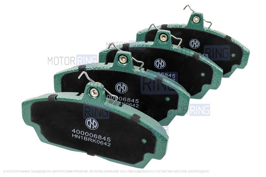 Тормозные колодки передние HEINNER с добавлением керамики для ГАЗ Газель, Волга_1